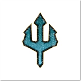 Poseidon Symbol (Variant) Posters and Art